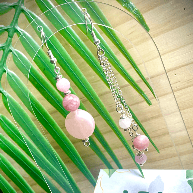 Boucles FARO Quartz Rose 