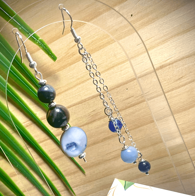 Boucles FARO Œil de Faucon Angeline et Sodalite