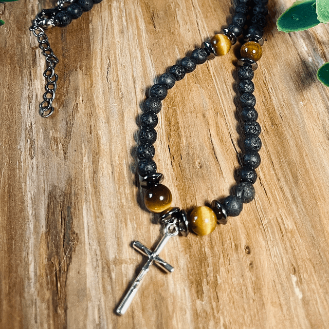Collier Homme Pierres Naturelles 