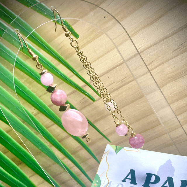 Boucles FARO Quartz Rose 