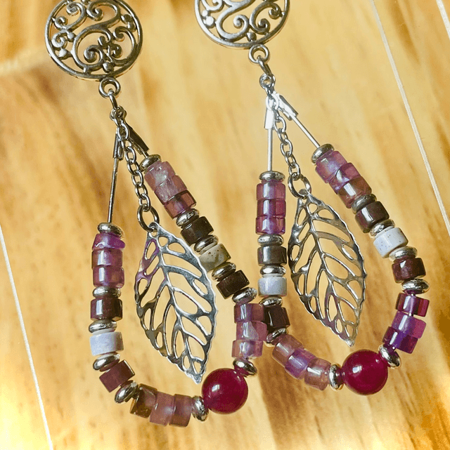 Boucles MOARA Kunzite Tourmaline Melon d’Eau